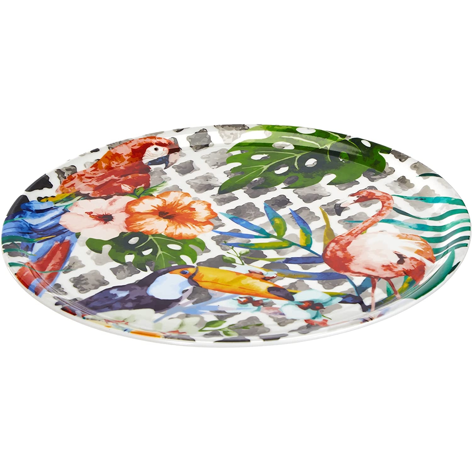 Excelsa piatto pizza Tropical ceramica multicolore diametro 31 cm cod.62952 Excelsa